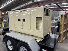 40 KW Atlas Copco, Portable Generator, w/voltage selector switch, w/onboard heater & charger & new battery