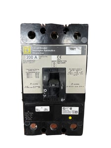 200 Amps, Square D, KAL362001027, Molded Case Circuit Breaker, 600 Vac 250 Vdc