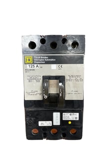 125 Amps, Square D, KCL34125, Molded Case Circuit Breaker, 480 V