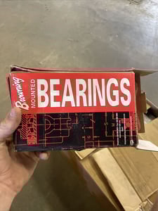 Browning, VF2S-123M, Flange-Mount Ball Bearing, 2 Bolt, 1-7/16" bore