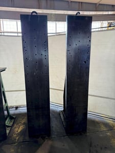 20" x 100" x 38" Angle Plate Set, drilled & tapped holes