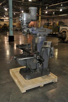 Bridgeport #Series-II, vertical mill, 9" x42"tbl., 2 HP, 70-4200 RPM, Bridgeport power feed, Accurite digital