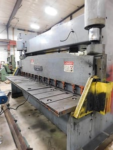 3/8" x 12' Cincinnati #3DL12, hydraulic shear, 18" gap, 36" front operated power back gauge, 24-50 SPM, 30 HP