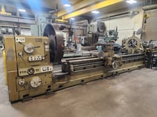 45"/74" x 216"/336" Torni Tacchi #FTA51, sliding bed engine lathe, 4-jaw 48" chuck, 25 HP