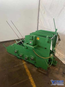 4000 lb. Durant #4816CO, motorized coil cradle, 16" coil width, 48" outside dimension, serial #6467RR