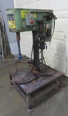 Schold, laboratory bow tie mixer, pneumatic raise, 3 HP, vari-speed, 150-1325 RPM