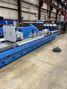 Abbott 14" x 120" Capco #A24120, roll grinder, 24" grinding wheel, 2024