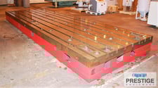 236" x 78" x 15.74" Thick, T-Slotted floor plate, 8-slots, Cast Iron, matched, #30255