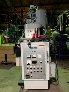 Conair #D60, dryer w/hopper & receiver on cart