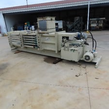 Maren #203-103, 50 HP 230/460 V. horizontal trash compactor baler 24" x 13'