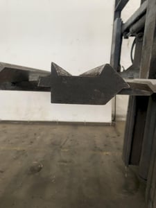 102" L, Press Brake Top Goose Neck Male Die, 4" height, 1-1/2" depth, 1/2" tang