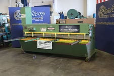 10 gauge x 10' DiAcro, hydraulic shear, 13 holddowns, 14" throat, front operated power back gauge w/