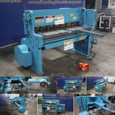 10 gauge x 4' Wysong #1252HD, power shear, 24" rear operated manual back gauge, 8 holddown, 60 SPM, front