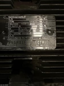 7.5 HP 1170 RPM General Electric, Frame 254T, 230/460 Volts, Squirrel Cage, electrically OK