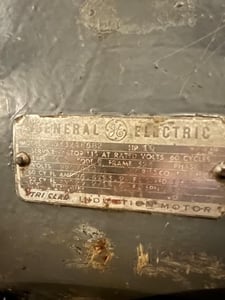 10 HP General Electric, Frame 324, 220/440 Volts, Squirrel Cage, electrically OK