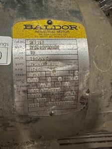 10 HP 1750 RPM Baldor, Frame M3714T, 230/460 Volts, Squirrel Cage, electrically OK