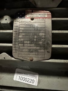 15 HP 1160 RPM Baldor, Frame 324U, 460 Volts, Squirrel Cage, electrically OK