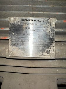 20 HP 1740 RPM Siemens, Fr. 256T, 230/460 Volts, Squirrel Cage, EOK