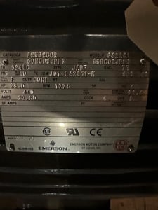 25 HP 1775 RPM Emerson, Fr. 324UC, 460 Volts, Squirrel Cage, Refurb