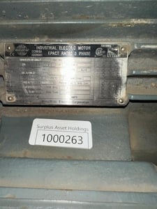 25 HP 1775 RPM Worldwide Electric, Fr. 284T, 230/460 Volts, Squirrel Cage, Refurb
