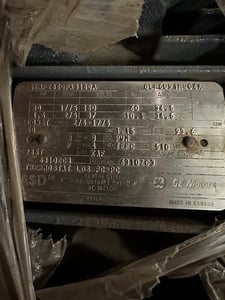 30 HP 1775 RPM GE, Fr. 235T, 460 Volts, Squirrel Cage, Refurb