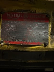 30 HP 1155 RPM GE, Fr. 364Z, 230/460 Volts, Squirrel Cage, EOK