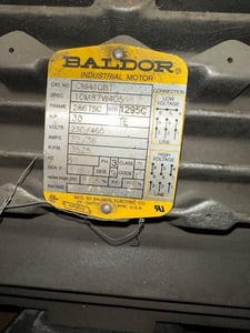30 HP 3525 RPM Baldor, Fr. 286TSC, 230/460 Volts, Squirrel Cage, Refurb