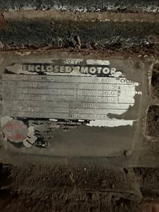 30 HP 1800 RPM US Electric, Fr. 326U, 208/220/440 Volts, Squirrel Cage, EOK