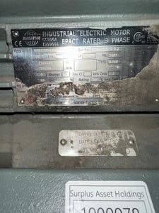 50 HP Worldwide Electric Corp., Frame 365T, 230/460 Volts, Squirrel Cage, refurbished