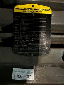 50 HP 1770 RPM Baldor, Fr. 364T, 230/460 Volts, Squirrel Cage, EOK