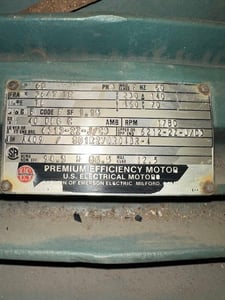 60 HP 1780 RPM US Electric, Fr. 364T TE, 230/460 Volts, Squirrel Cage, EOK