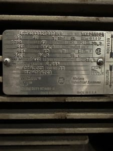 100 HP 1790 RPM GE, Fr. 405T, 460 Volts, Squirrel Cage, EOK