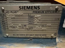 100 HP 885 RPM Siemens, Fr. 445T, 460 Volts, Squirrel Cage, EOK
