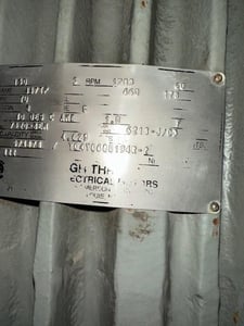130 HP 1783 RPM US Electric, Fr. 447TP, 460 Volts, Verticle Pump, Refurb