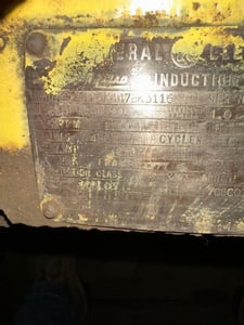 200 HP 1100 RPM GE, Fr. 447T, 480 Volts, Squirrel Cage, EOK
