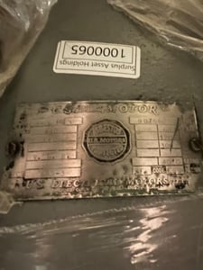 250 HP 1200 RPM US Electric, Fr. 609-3, 440 Volts, Verticle Pump, EOK