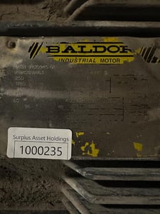 250 HP 1780 RPM Baldor, Fr. 4471S, 460 Volts, Squirrel Cage, EOK
