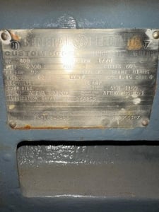 400 HP 1770 RPM GE, Fr. 8188S, 2300 Volts, Squirrel Cage, Refurb