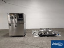 Vector #LDCS-5, Coating Pan, Stainless Steel, with (5) pans, 230 volt, S/N HCT-314 45341, 2003