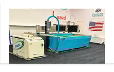 Techni #I510, Waterjet, 5' x 10' table, 50 HP, AT 2010 CNC Control, 2007, G2 510