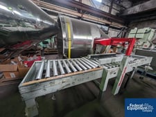 BestPack #SD22-2, carton sealer/taper, top tape head only, w/roller conveyor infeed & outfeed, 110 V., serial