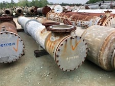 1480 sq.ft., 75 psi shell, Old Dominion, heat exchanger, 75 psi shell, 300°F shell, 200°F tube