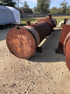 3085 sq.ft., 75 psi shell, J. Oat & Sons, heat exchanger, 75 psi tube, 350°F shell, 350°F tube