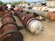 569 sq.ft., 20 psi shell, Pemco, heat exchanger, FV psi tube, 250°F shell, 250°F tube