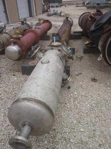 235 sq.ft., 100 psi shell, JD Cousins, heat exchanger, 100FV psi, 350°F shell, 300°F tube, 2003