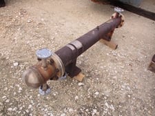 35 sq.ft., 150 psi shell, Ametek, heat exchanger, 150 psi tube, 225°F shell, 275°F tube, 1989