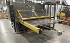 115 Ton, Schwabe #SR-115, hydraulic press, dual shuttle, 8" stroke, 32" x 64" bed