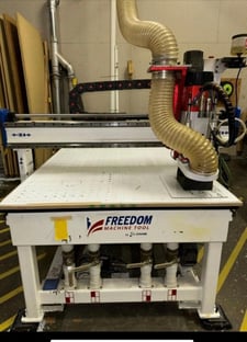 Freedom Patriot (DMS) #F-37-4-8-7CLV-XX, 4' x 8' CNC router, Fagor Control, Becker vacuum pump, 2018