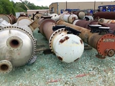 3000 sq.ft., 75 psi shell, 75 psi tube, Manning & Lewis, heat exchanger, 300°F shell, 300°F tube