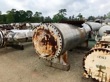 588 sq.ft., 16FV psi shell, 100 psi tube, Graham, heat exchanger, 341&deg;F shell, 341&deg;F tube